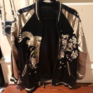 Zara Reversible Bomber Jacket, Medium